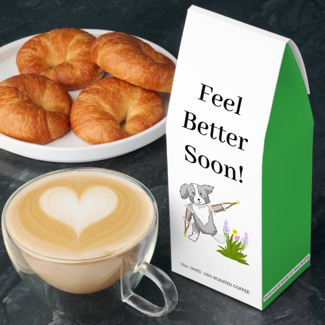 Feel Better Taking a "Paws" Collie On Crutches Roasted Coffee (Breakfast)