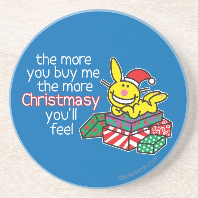 Feel Christmasy Drink Coaster (Front)