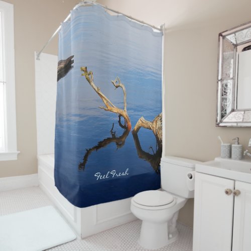 Feel Fresh Lakes Edge Tranquility Shower Curtain