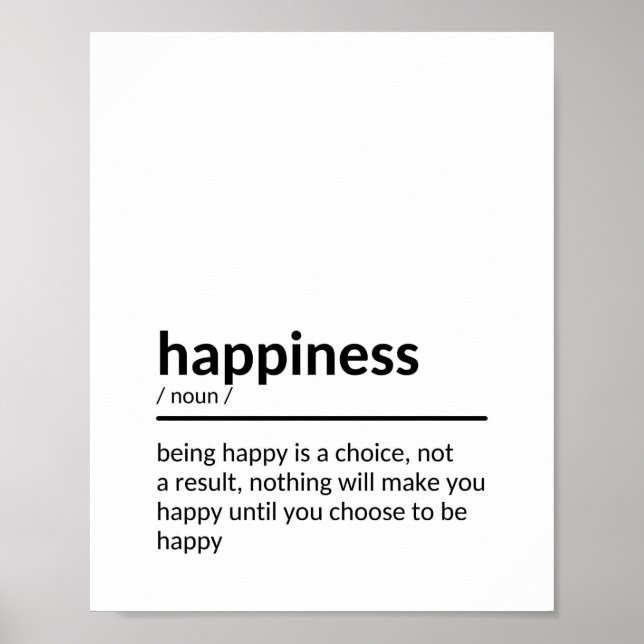 Feel-Good Quotes about Happiness Poster (Front)