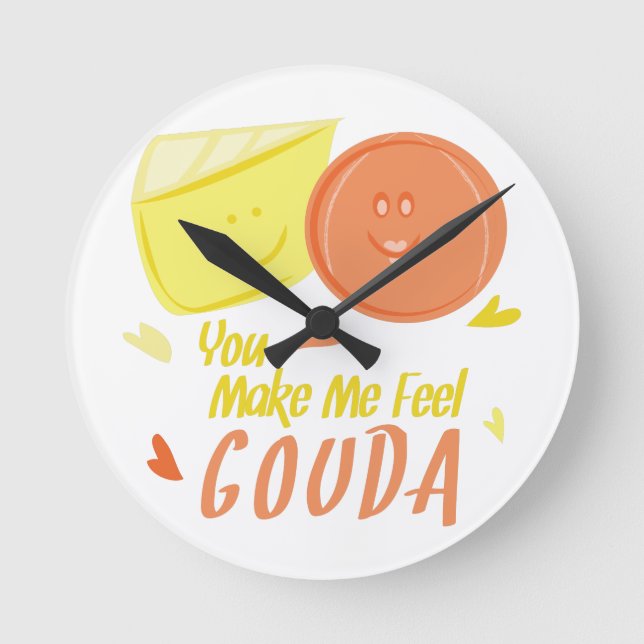 Feel Gouda Round Clock (Front)