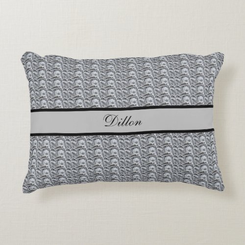 Feel Like A Million Bucks   Personalized Accent Pillow