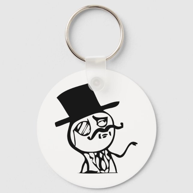 Feel Like a Sir meme comic Keychain (Front)