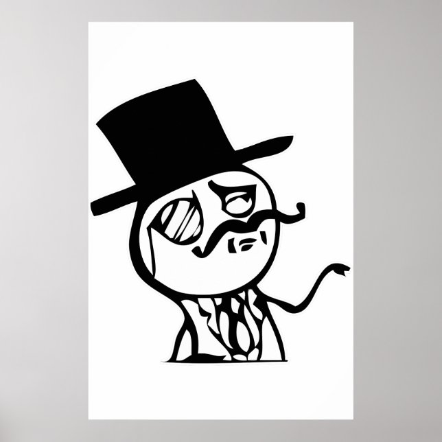 Feel Like a Sir meme comic Poster (Front)