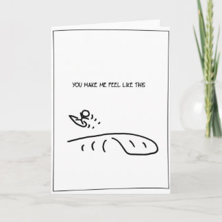 'Feel like this' - Surfing Valentine's Card