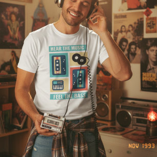 Feel Music Audiophile Gift   Vintage Analog Mix T-Shirt