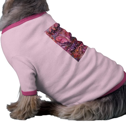 Feel My Beauty Pink Cancer Angel Tee (Side)