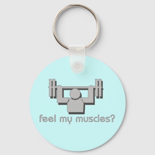 Feel My Muscles Keychain (Front)