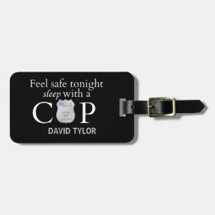 Feel safe tonight! luggage tag