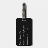 Feel safe tonight! luggage tag (Back Vertical)