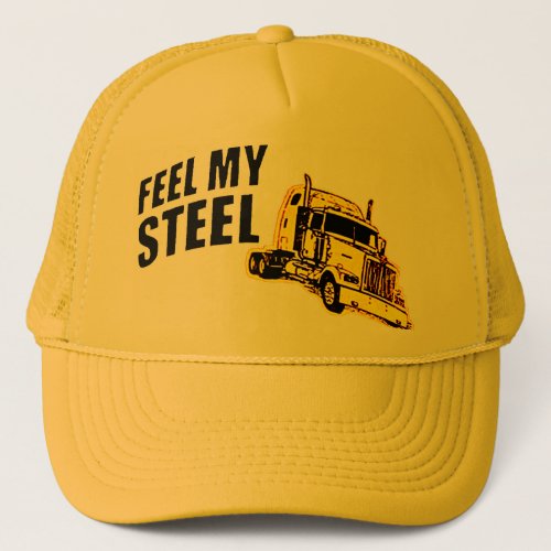 feel steel trucker hat