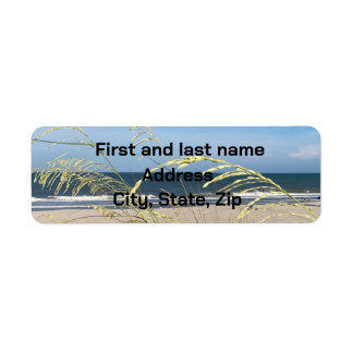 Feel the beach return address labels