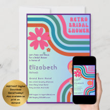 Feel The Beat! Cosmic Retro 70s Bridal Shower 