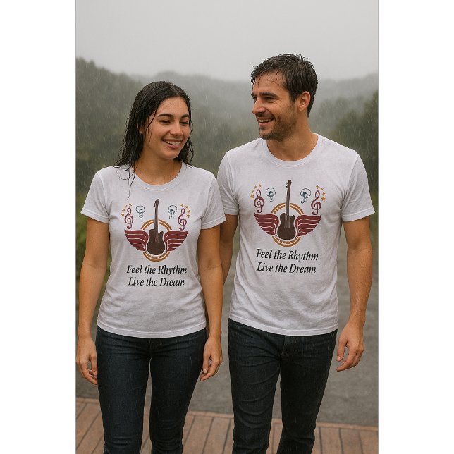 Feel the Beat, Live the Dream – Unisex Music Lover T-Shirt (Creator Uploaded)