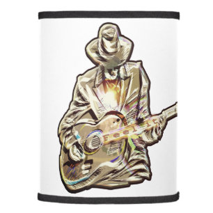 Feel the Blues – Artistic Guitar Design Lamp Shade