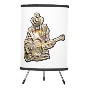 Feel the Blues – Artistic Guitar Tripod Lamp