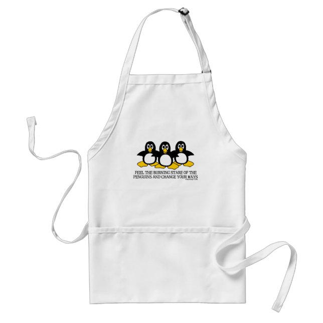 Feel The Burning Stare Of The Penguins Apron (Front)