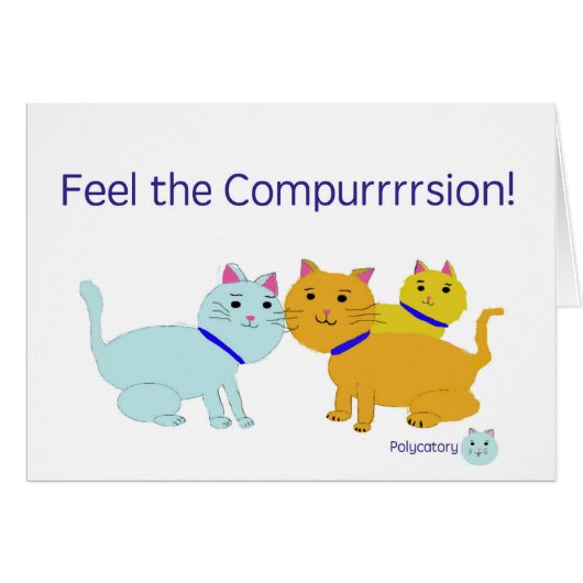 Feel the compurrrsion! cards (Front Horizontal)