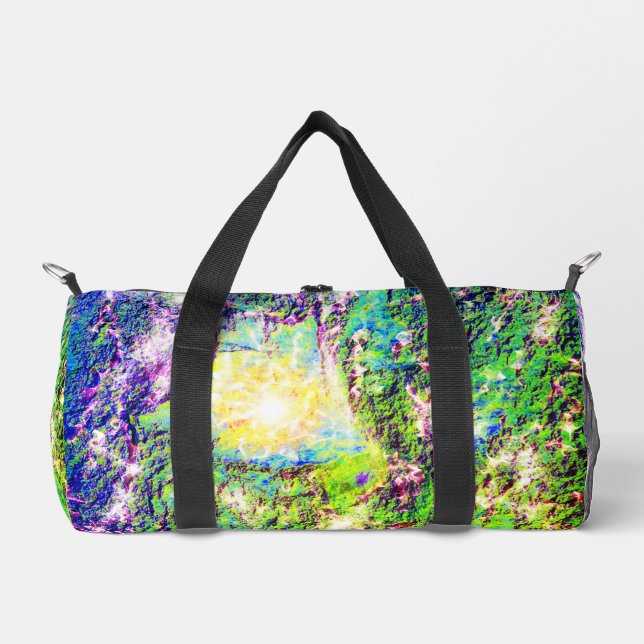 Feel the energy — wear the spark galaxy star duffle bag (Front)
