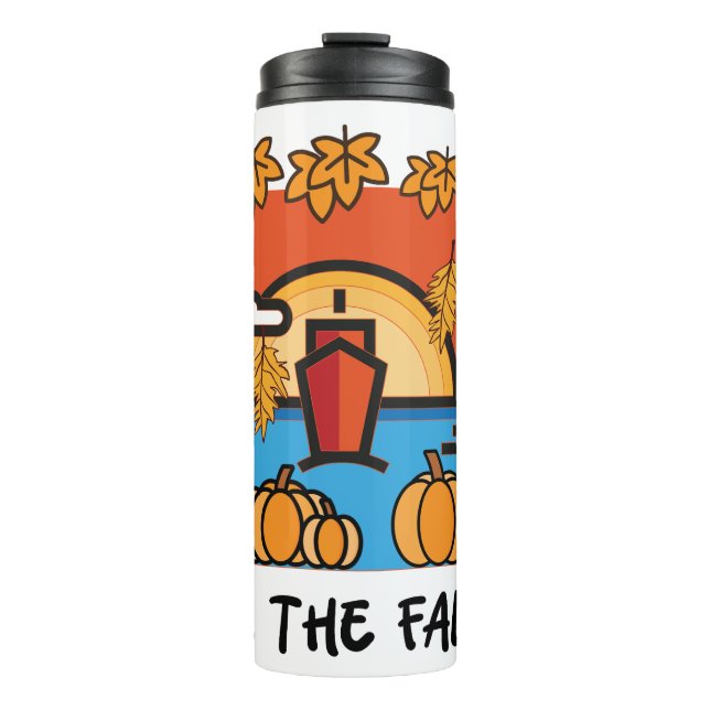 Feel the fall Autumn Season vibes Thermal Tumbler (Front)