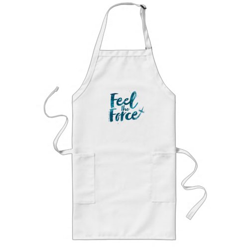 Feel the Force Watercolor Graphic Long Apron