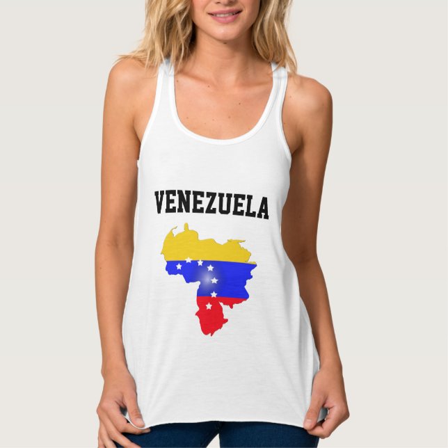 Feel the heartbeat of Venezuela with this vibrant Tank Top (Front)