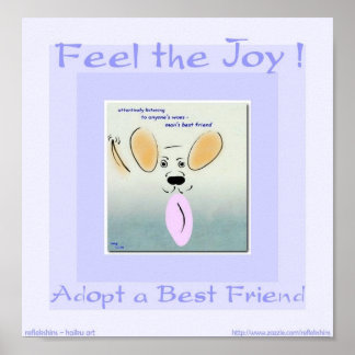 Feel the Joy - Adopt a Best Friend Poster