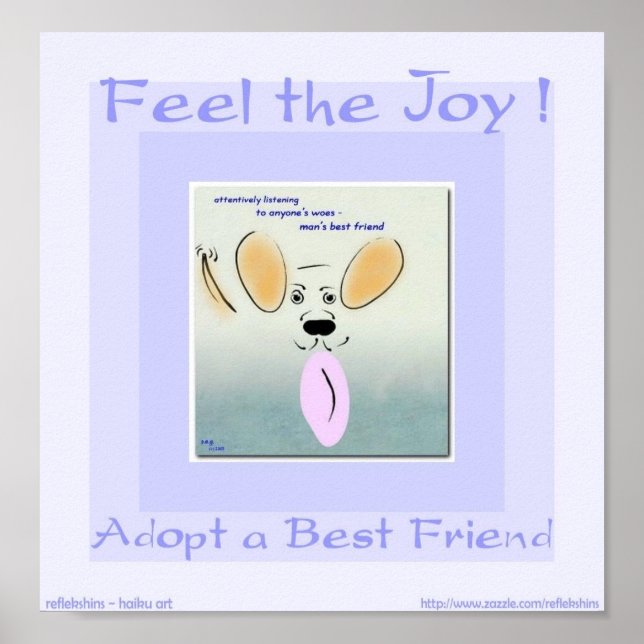 Feel the Joy - Adopt a Best Friend Poster (Front)