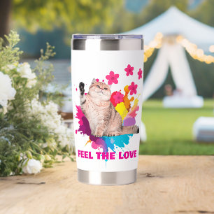 Feel the Love Beautiful Design Insulated Tumbler