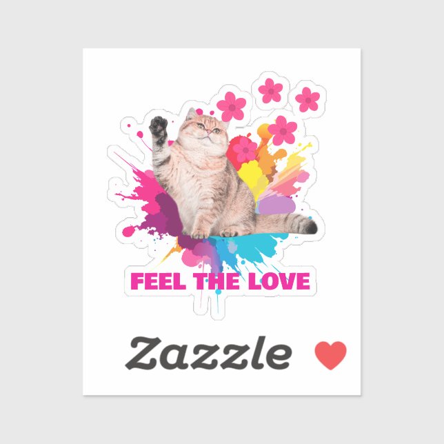 Feel the Love Beautiful Design Sticker (Sheet)