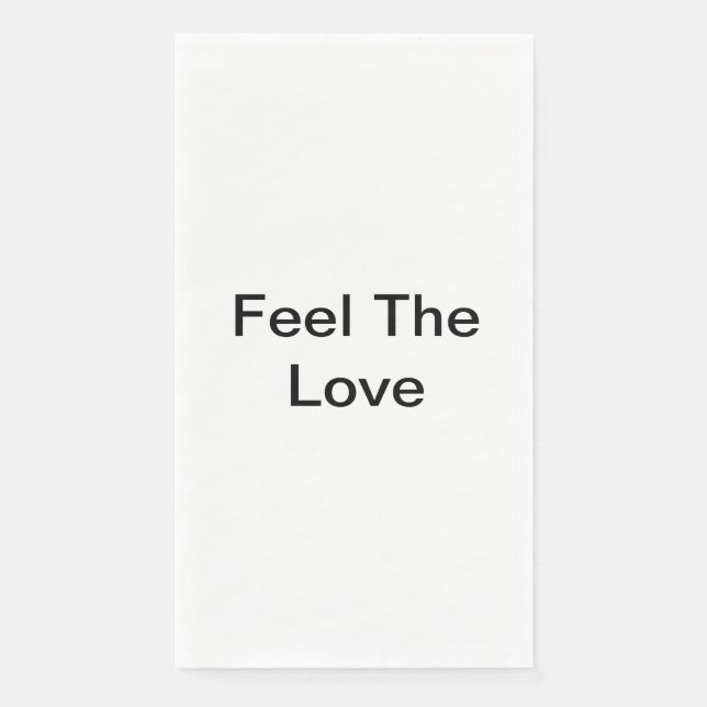 Feel the Love Paper Guest Towels (Front)