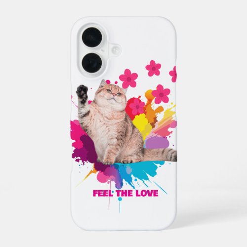 FEEL THE LOVE TRENDY DESIGN iPhone 16 CASE
