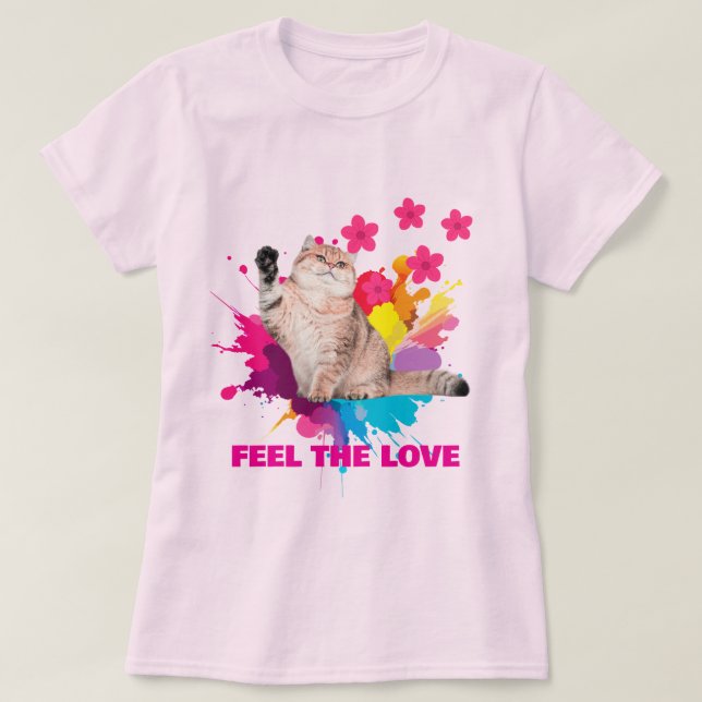 FEEL THE LOVE TRENDY T-SHIRT ADVcreators ARTICLE80 (Design Front)