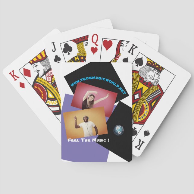 Feel The Music Poker Cards (Back)