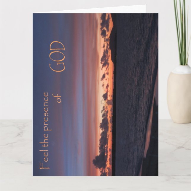Feel the Presence of GOD Card (Front)