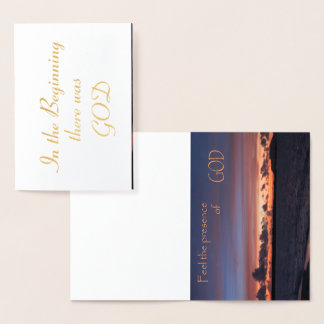 Feel the Presence of GOD Foil Card