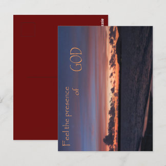 Feel the Presence of GOD Postcard