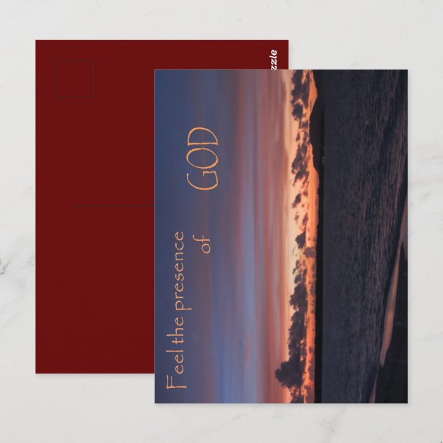 Feel the Presence of GOD Postcard (Front/Back)