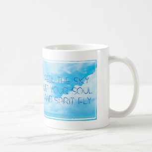 Feel the sky mug