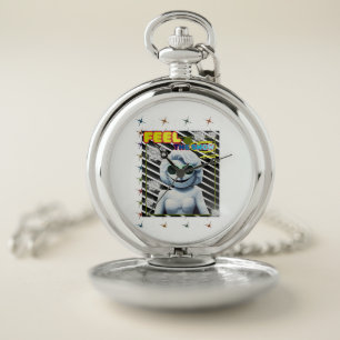 Feel the snow pocket watch