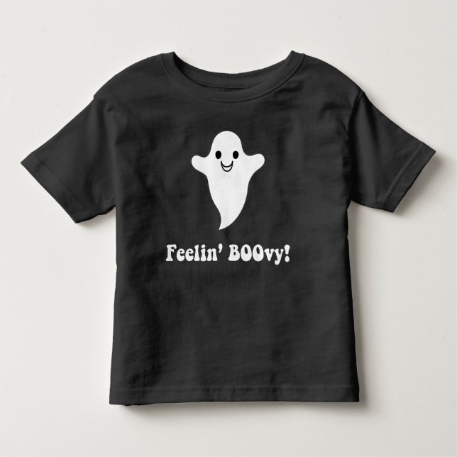 FEELIN BOOvy! Cotton Toddler T-Shirt (Front)
