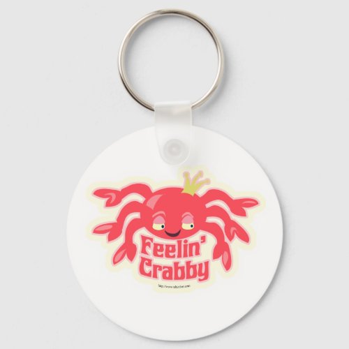 Feelin Crabby Cute Crab Keychain