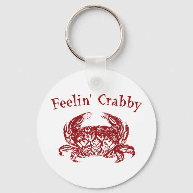 Feelin' Crabby Keychain (Front)