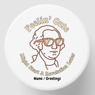 Feelin Cute Might Start A Revolution Later Funny Mini Candle Favors