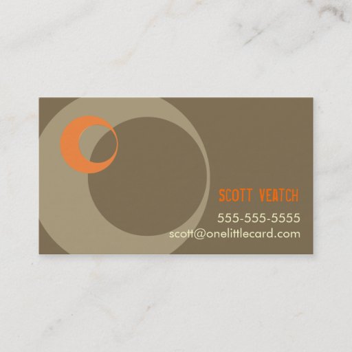 Customizable Feelin' Groovy Business Card