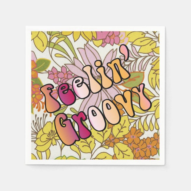 Feelin' Groovy Napkins (Front)