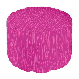 Feelin' Hot In Pink Footstool Ottoman Pouf