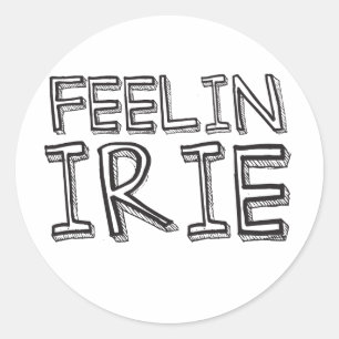 Feelin' Irie Classic Round Sticker
