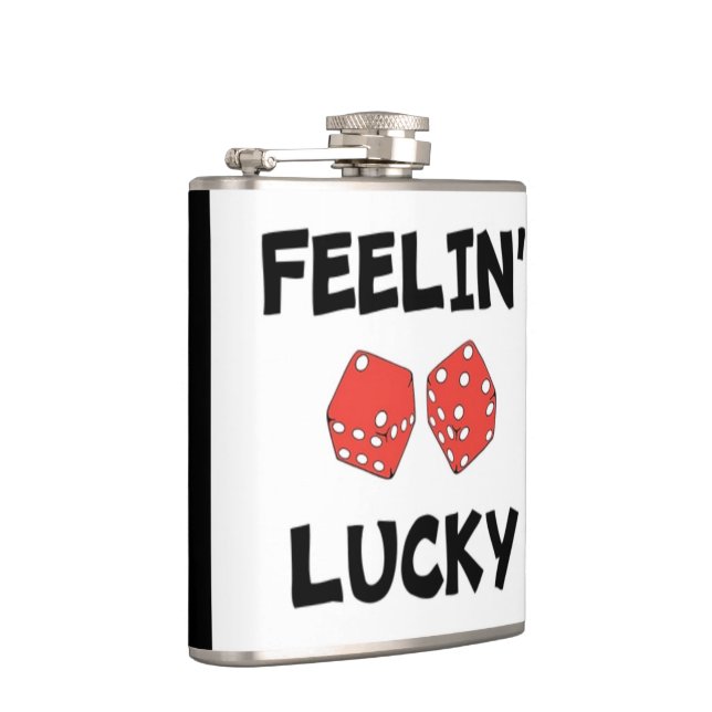 "FEELIN' LUCKY" DICE HIP FLASK (Right)