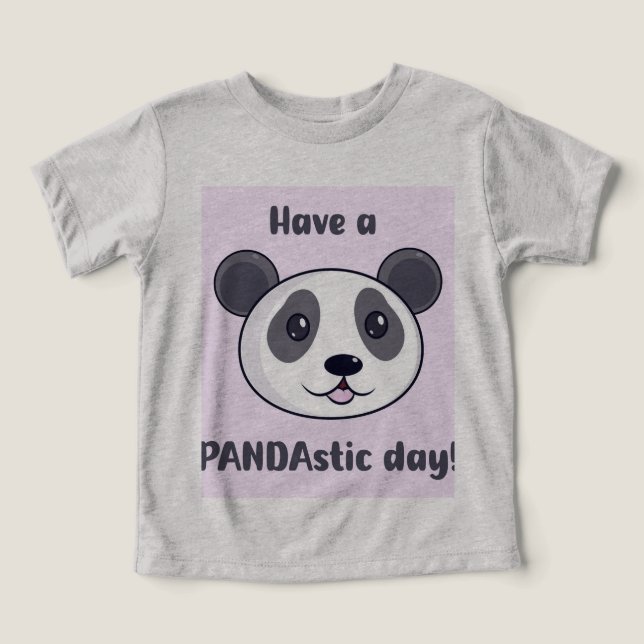 Feelin’ Pandastic Today! Toddler T-shirt (Design Front)